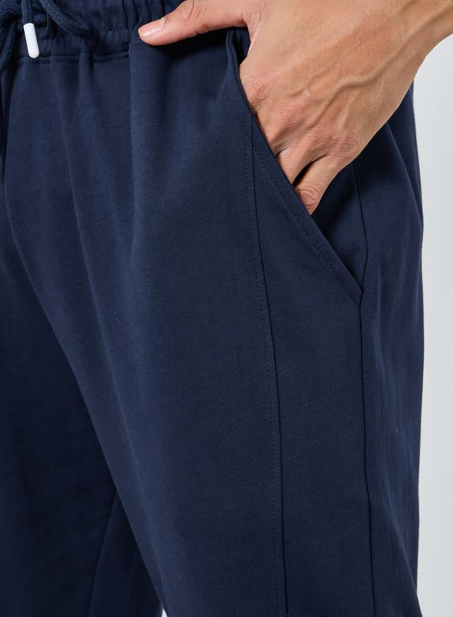 Styli Men Navy Blue Slim Fit Joggers - Image 2